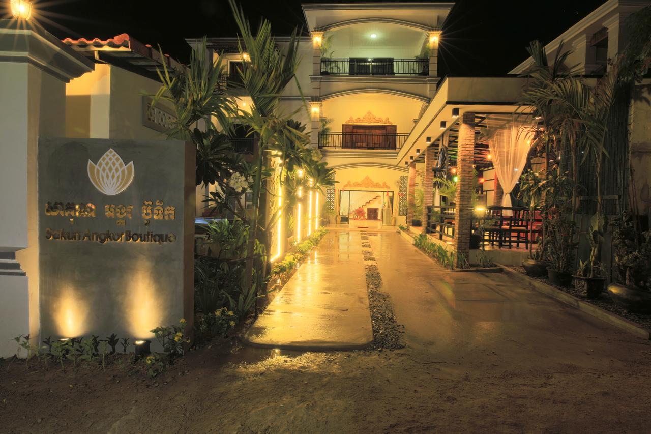 Готель Sakun Angkor Boutique Сіємреап Екстер'єр фото